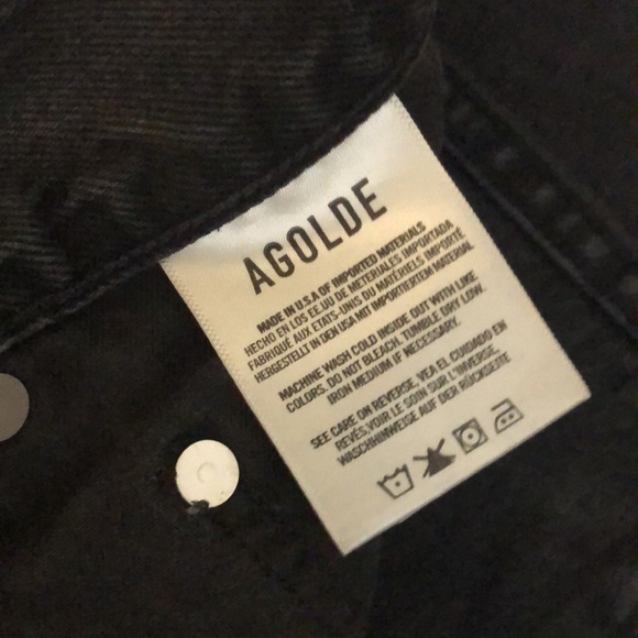 AGOLDE Criss Cross Straight Jeans in Savage Size  High-Waisted  Jeans Size 25 - Picture 9 of 11